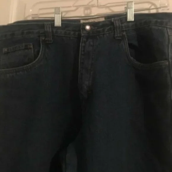 Old Mill Mens Fleece Lined Blue Denim Jeans Pants Sz 36 X 36